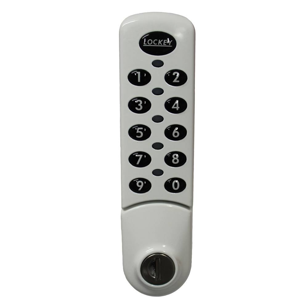 White Digital Combination Electronic Cabinet Lock A6913