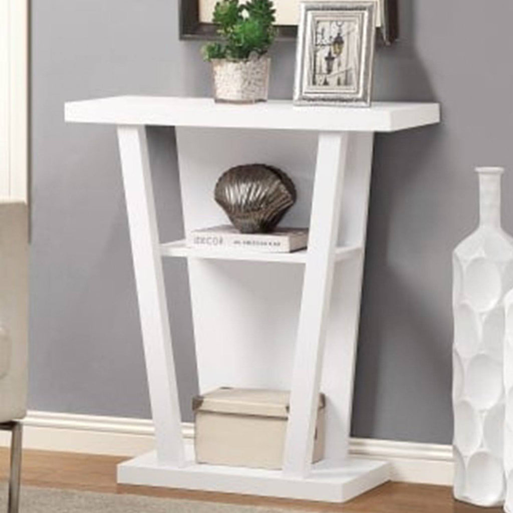 Cappuccino Finish Hollow Core Accent Table J7662