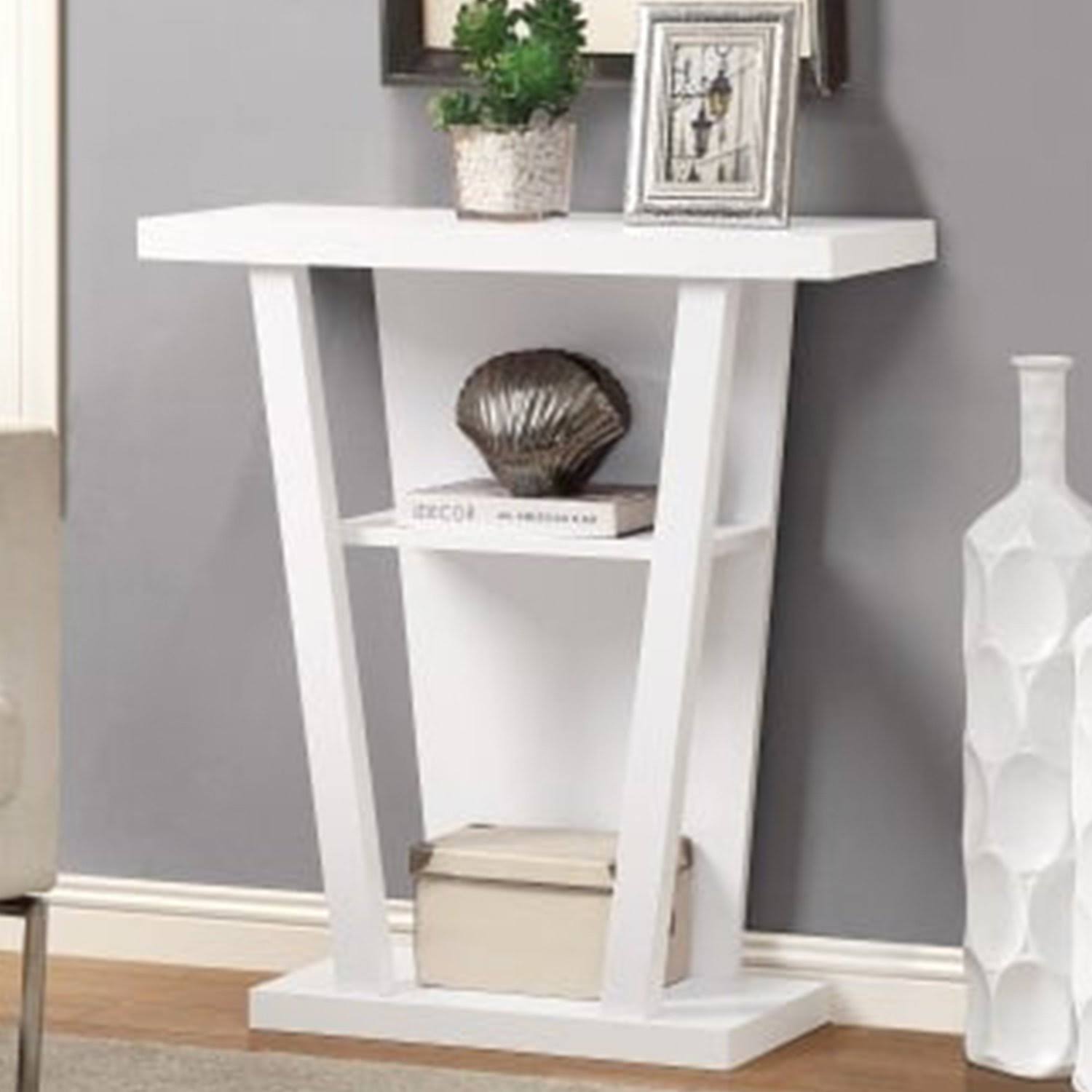 Cappuccino Finish Hollow Core Accent Table J7662