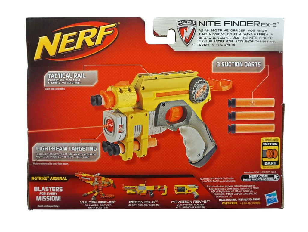 Nerf N Strike Nite Finder EX3 with Tactical Rail T882216
