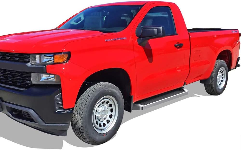 6in Running Boards for Silverado Sierra Regular Cab D4811