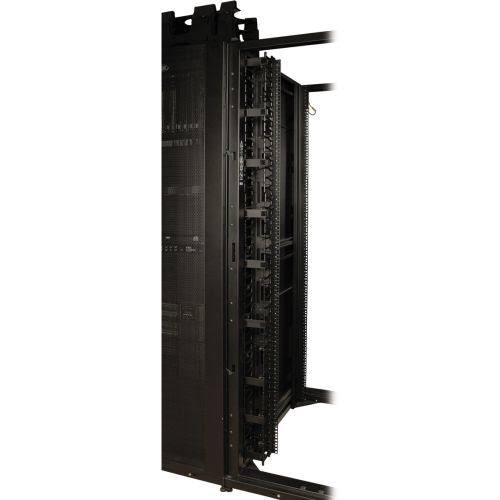 Black Open Frame Rack Cable Manager F341