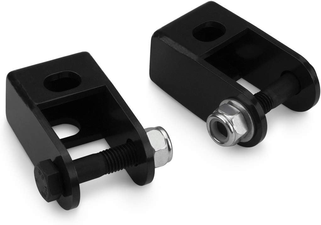 Front 2" Rear Leveling Lift Kit Adjustable Torsion Keys + Rear Blocks + U-bolts + Shock Extenders Fits 2011-2019 Chevy Silverado GMC Sierra 2500HD 3500HD 4WD B9449
