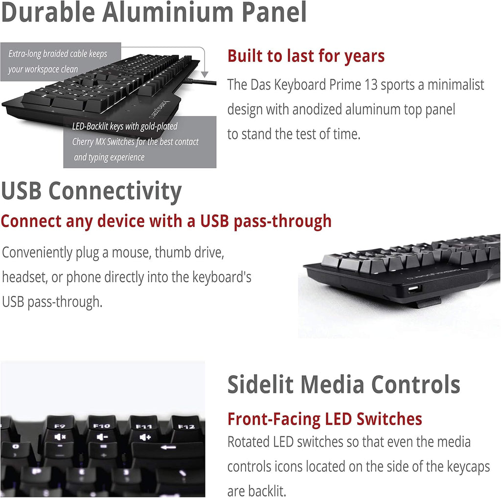 Black Wired Mechanical Keyboard with Cherry MX Brown Switches Z987047
