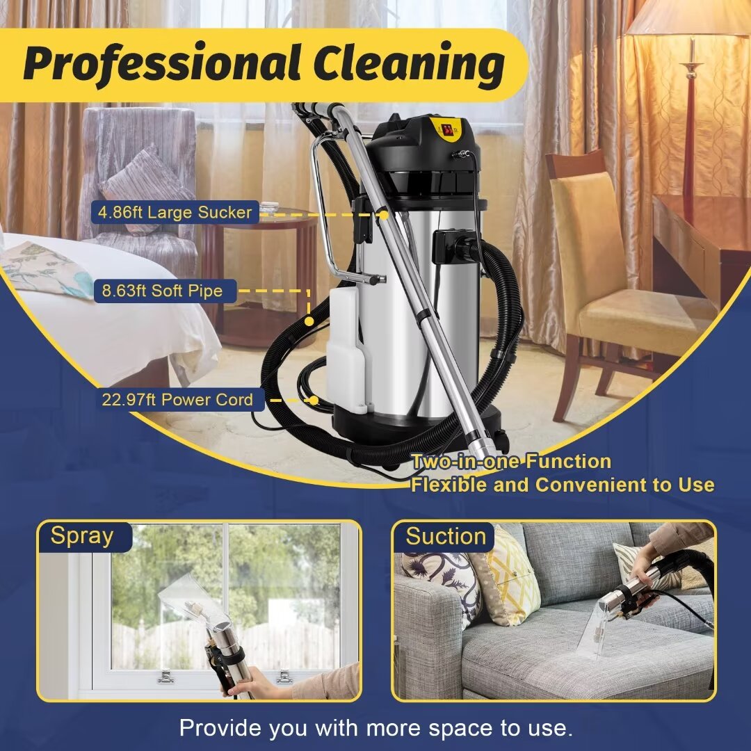 Stainless Steel 3 in 1 Wet/Dry Shop Vacuum with Blower T1973