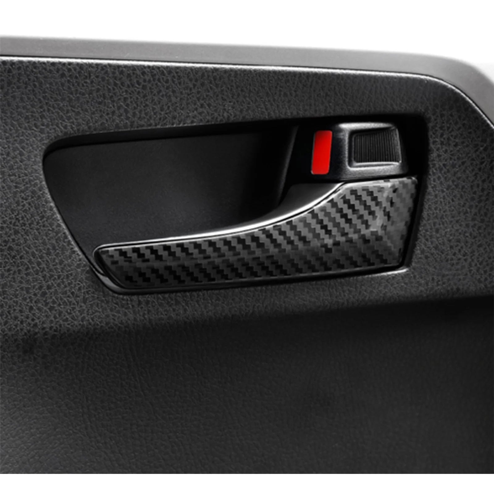 4pcs Carbon Fiber Style Car Inner Door Handle Cover Trim Protector V341