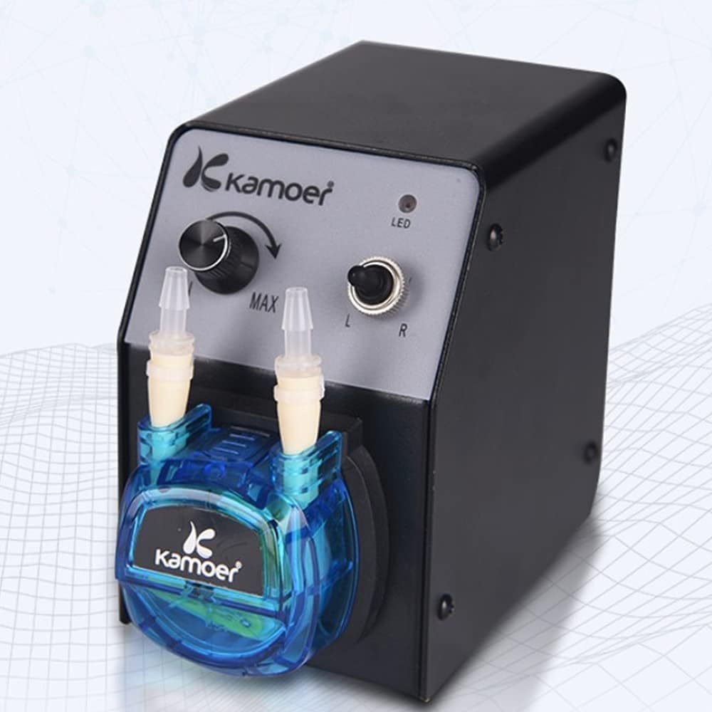 Peristaltic dosing pump 12V variable speed small water pump with pump head, Norprene tube 3.2mm×6.4mm, 40-210ml/min, with power adapter H353700