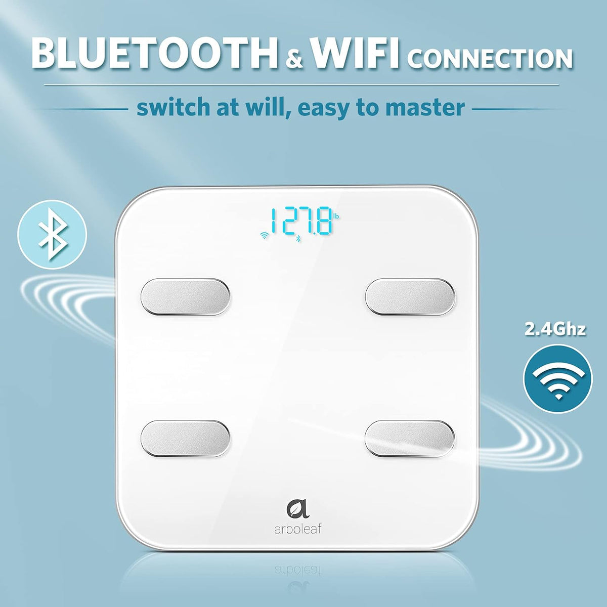 Smart Scale with Wi-Fi Bluetooth, 14 Body Metrics T6656