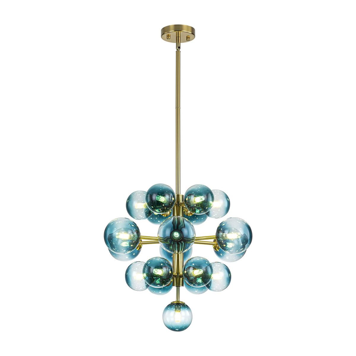 Dimmable Tiered Glass Globes Chandelier P110