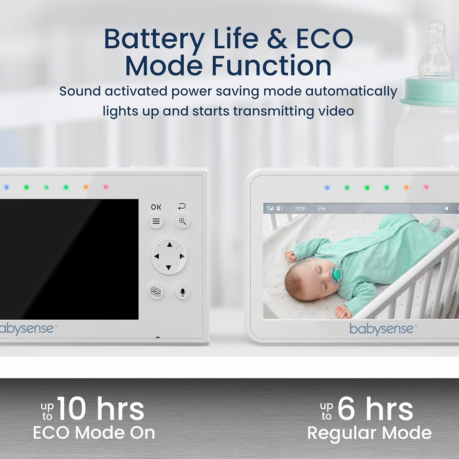 4.3 Split Screen Video Baby Monitor with Two Cameras F8651