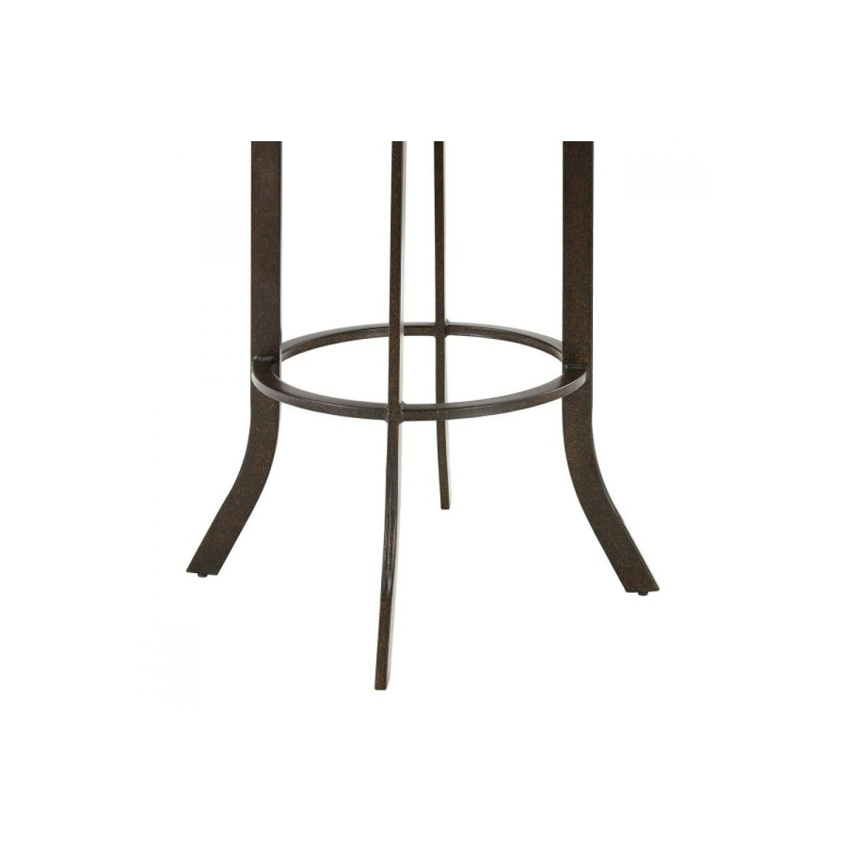 Brown Faux Leather Swivel Counter Stool Q422