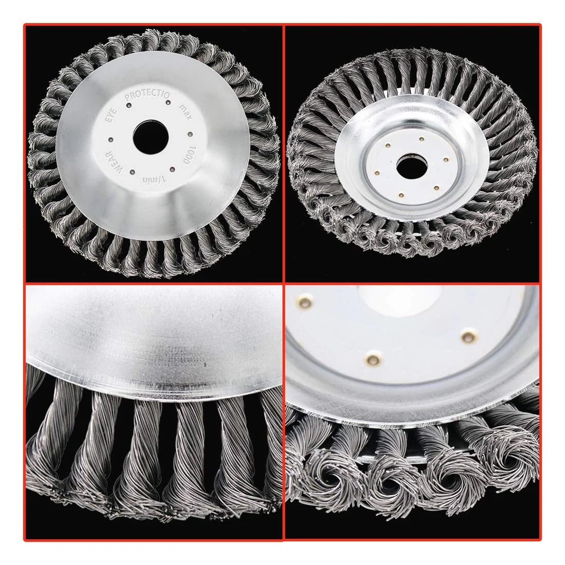 8 Inches Steel Wire Wheel Garden Lawn Mower Trimmer Head C785797