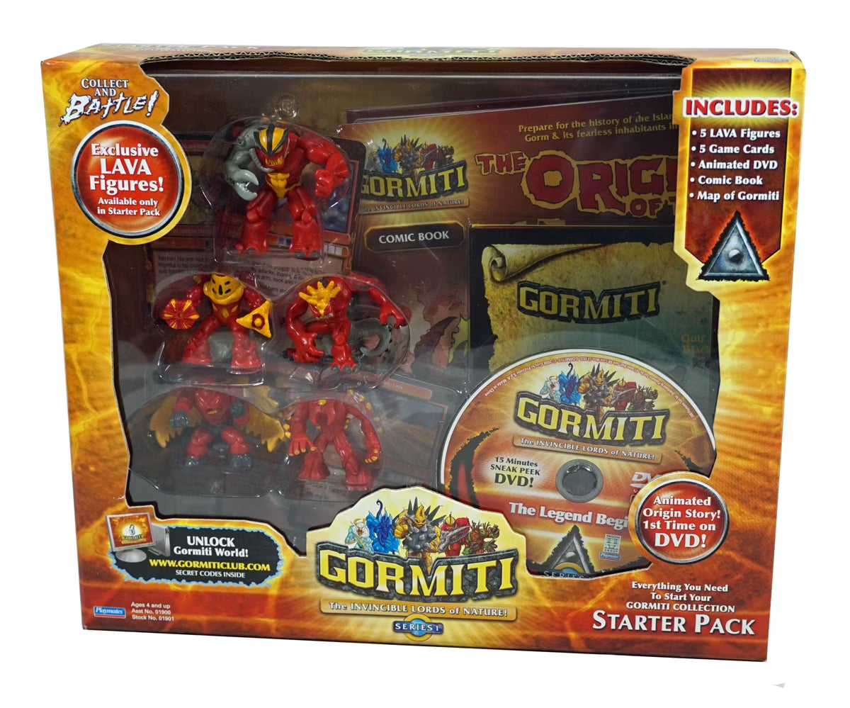 5 Lava Figures + 5 Game Cards + Animated DVD + Comic Book + Map of Gormiti I401149