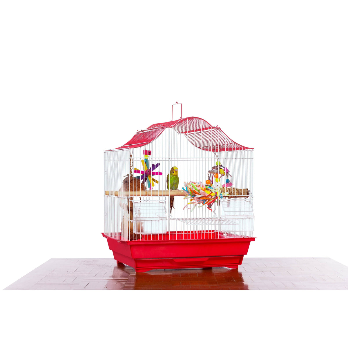 Red & White Cockatiel Cage L40883