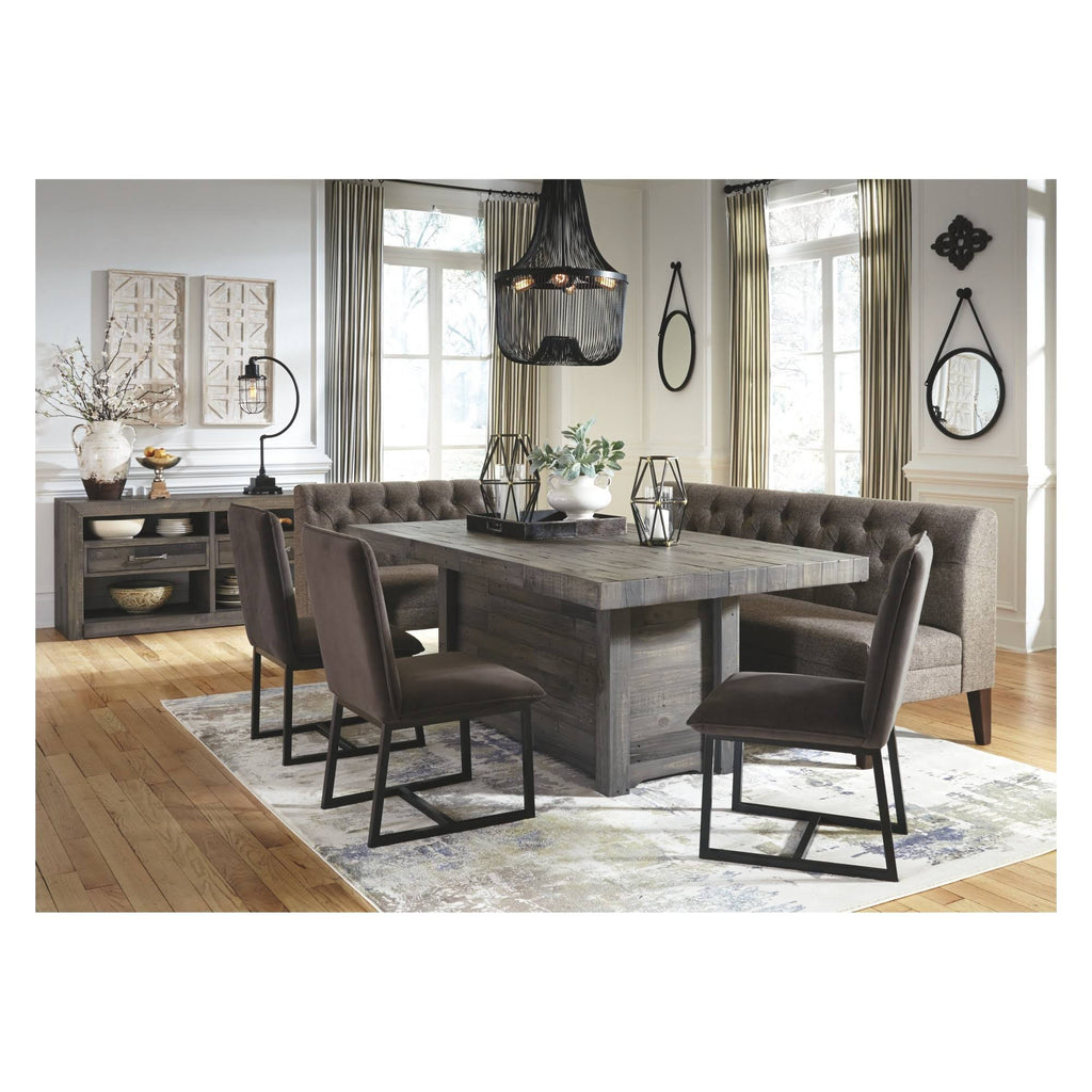 Graphite Wood Bench O8392