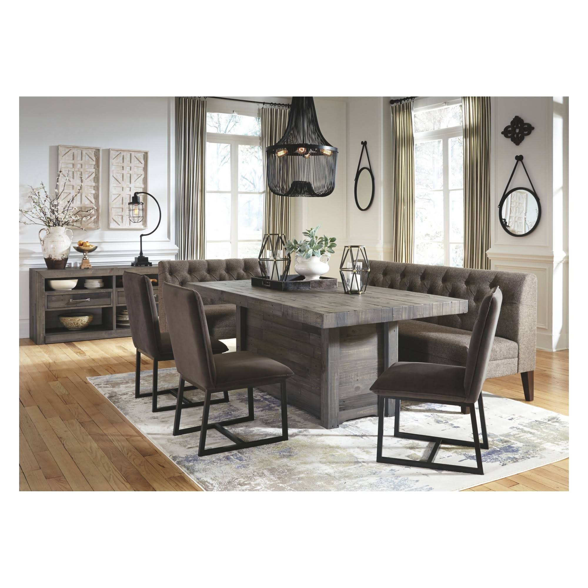 Graphite Wood Bench O8392