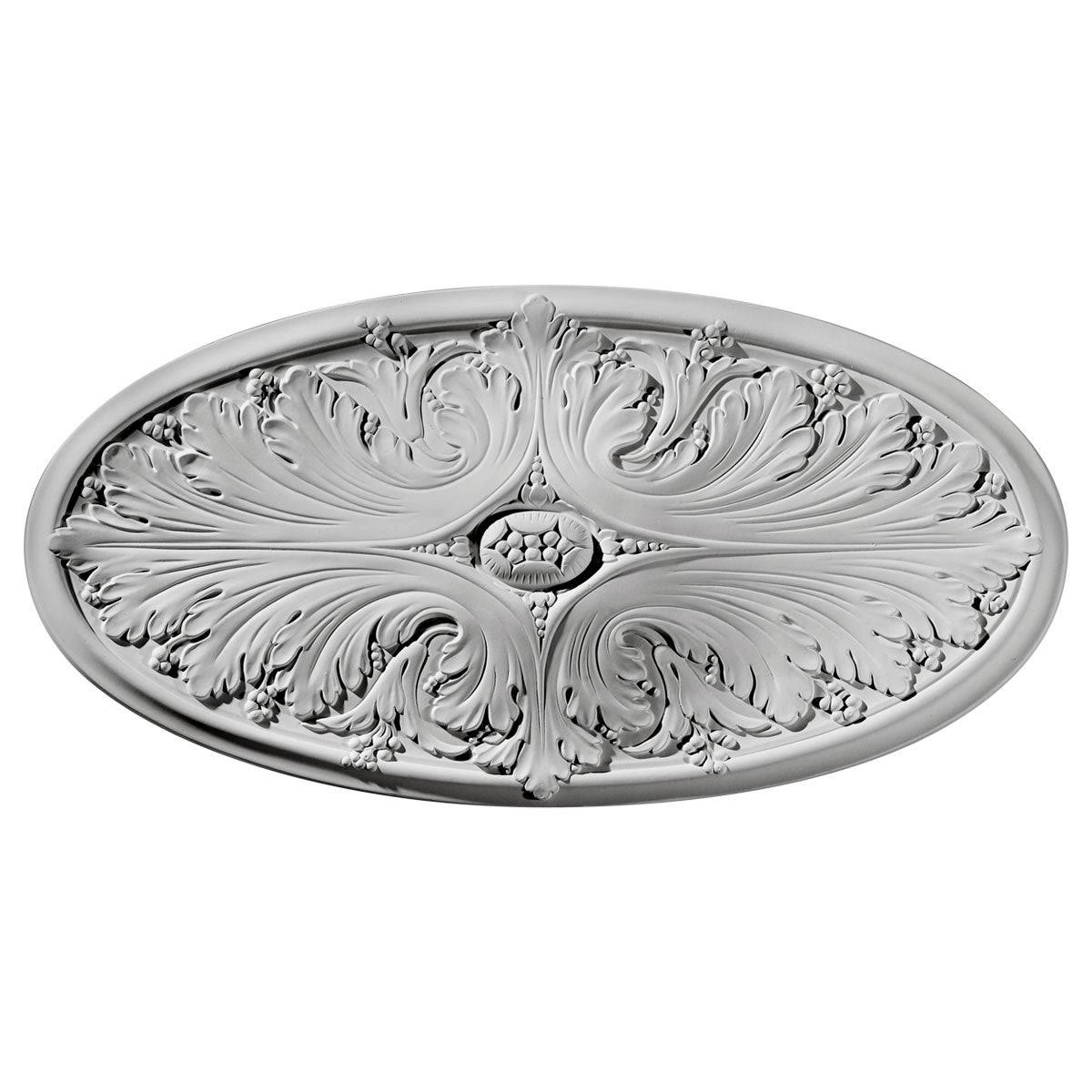 Hand-Painted Jet Black Ceiling Medallion A622