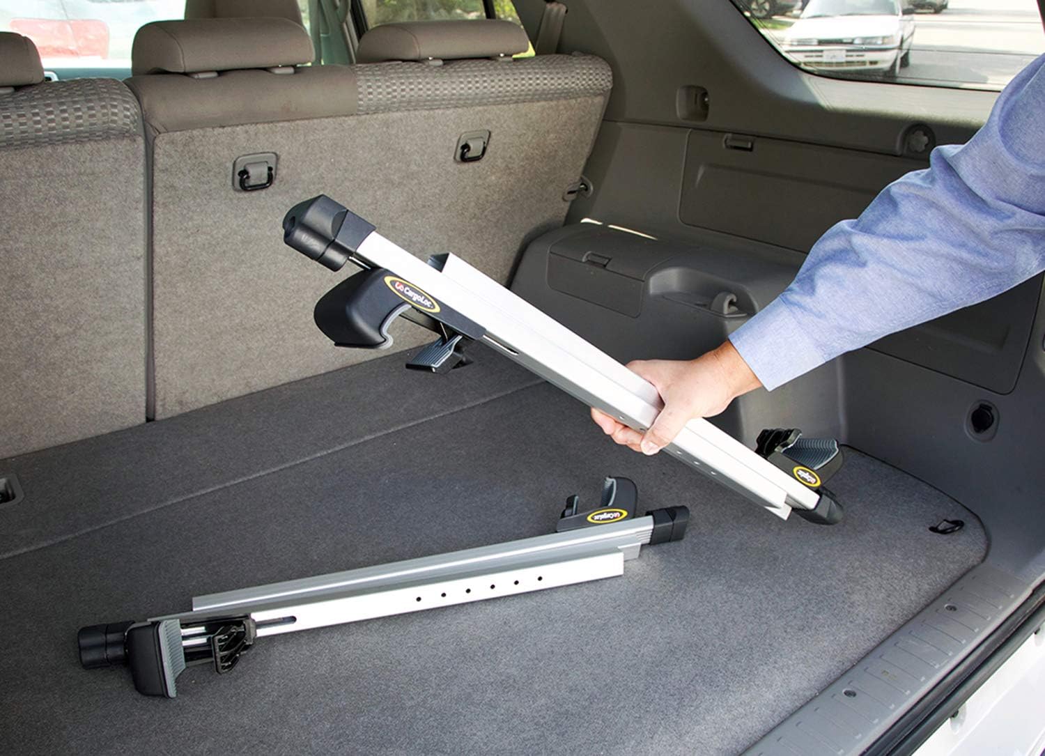 2-Piece 52 Aluminum Roof Top Cross Bar Set with Keyed Locking Mechanism V63760