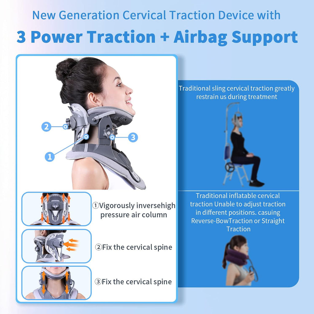 Cervical Neck Traction Device with Airbag Support K65857