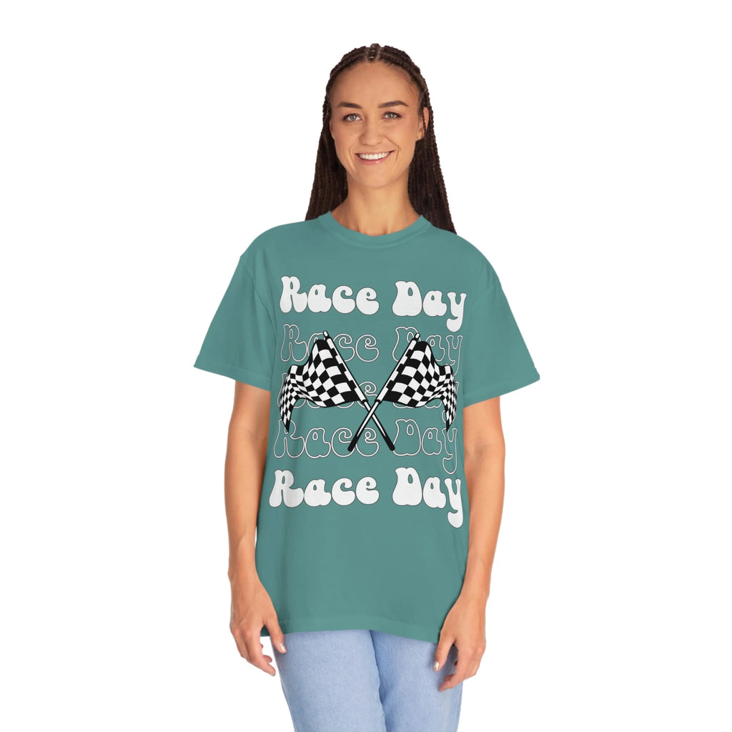 Checkered Flag Drag Racing Tee Y9828