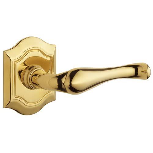Satin Brass/Brown Lever Pair K82048