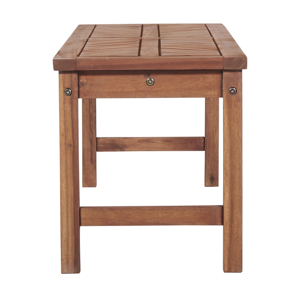 Brown Acacia Wood Bench F414271