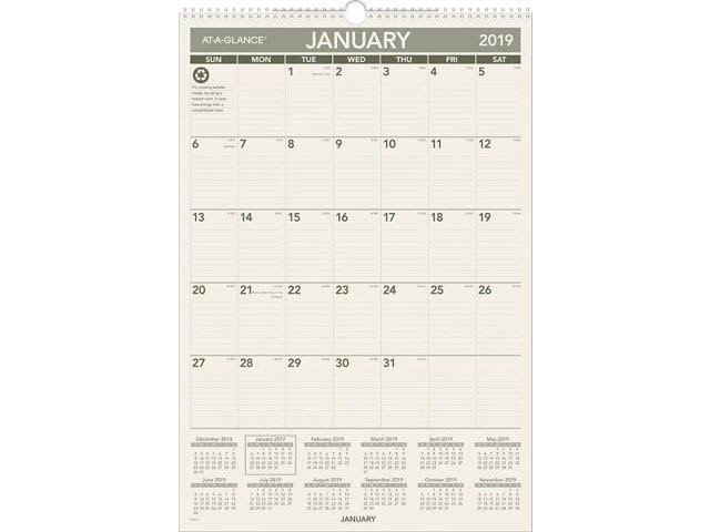 Recycled Monthly Wall Calendar M20308