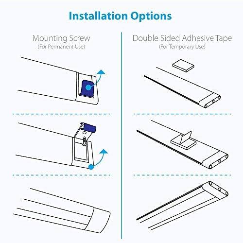 6 inch Warm White Modular LED Under Cabinet Lighting Pro Kit (12 Panels) X9597