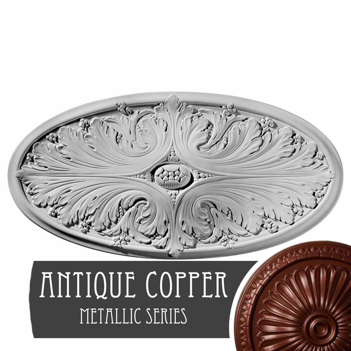 Hand-Painted Jet Black Ceiling Medallion A622