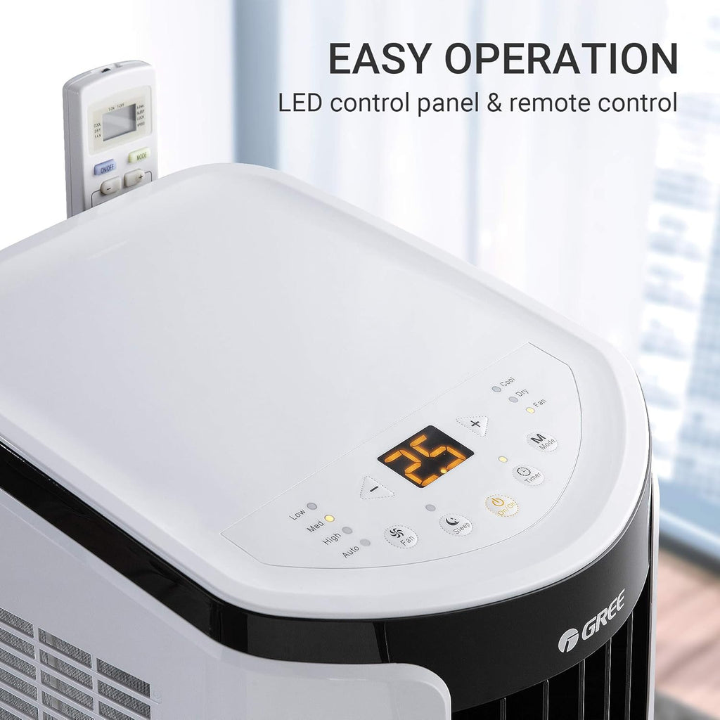 Portable Air Conditioner 10,000 BTU with Remote Control, 3 in 1 Cooling, Dehumidification, Fan Z292726