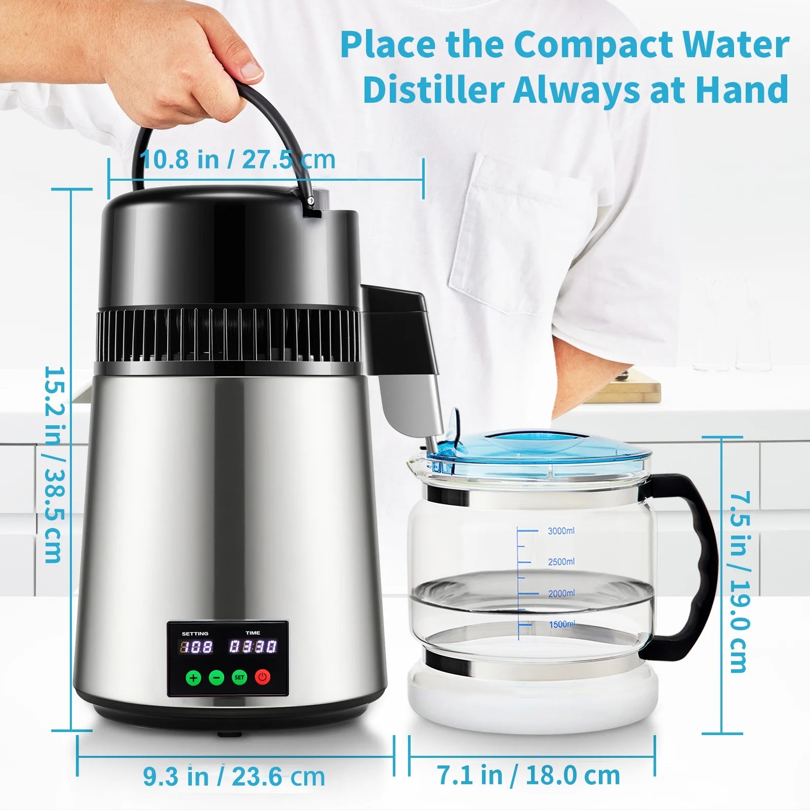 4L Silver Water Distiller K6494