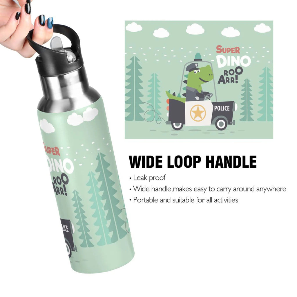 Stainless Steel Water Bottle with Straw Lid Vacuum Insulated 20 OZ I636503