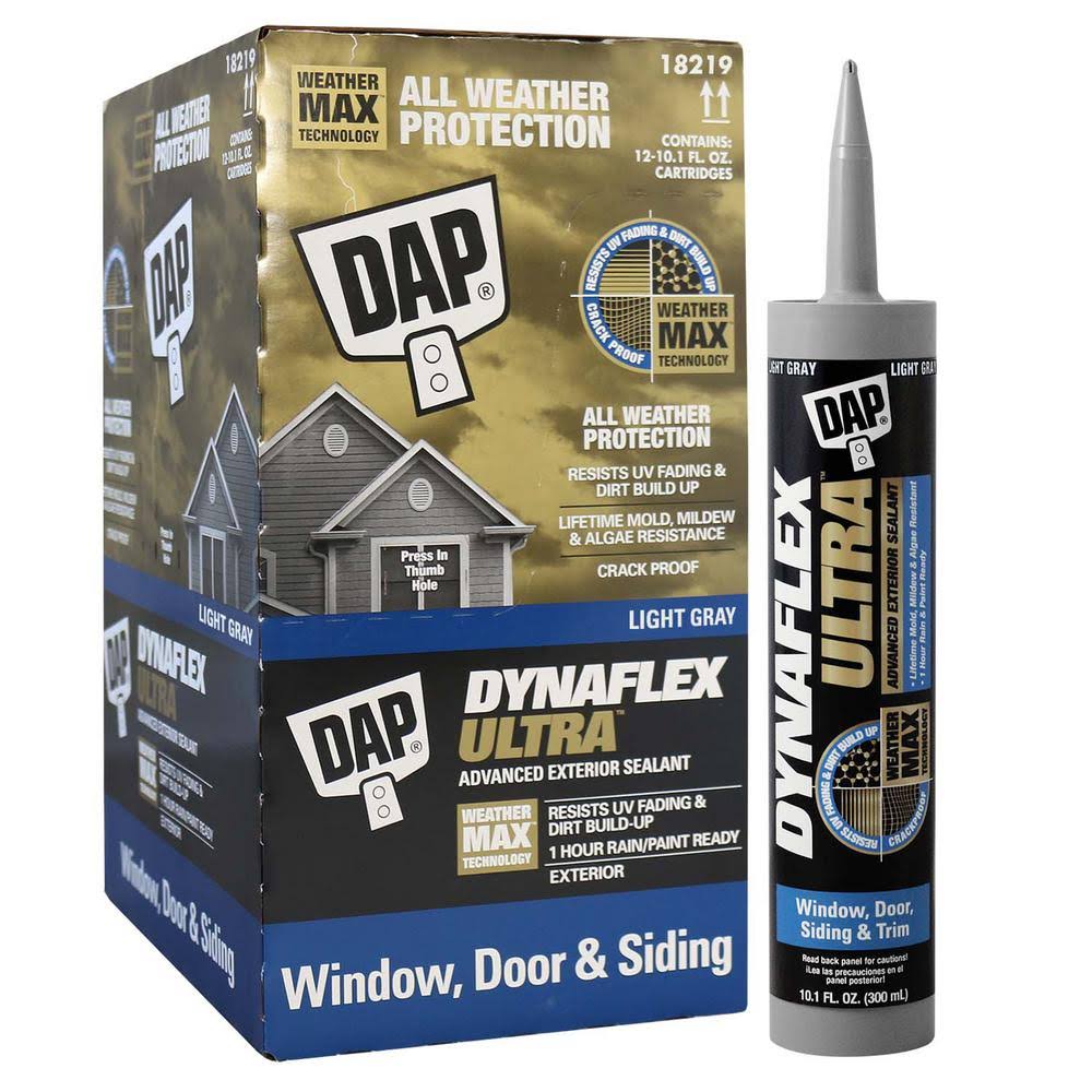 10.1 oz Gray Exterior Window Door Siding Sealant 12-Pack T5774