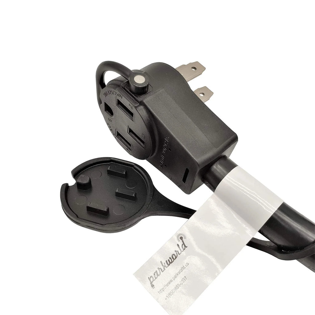 RV 50A Splitter Adapter Cord 14-50P to 14-50R & 10-50R Industrial 3-Prong 50A 250V Female (1.5FT) U450