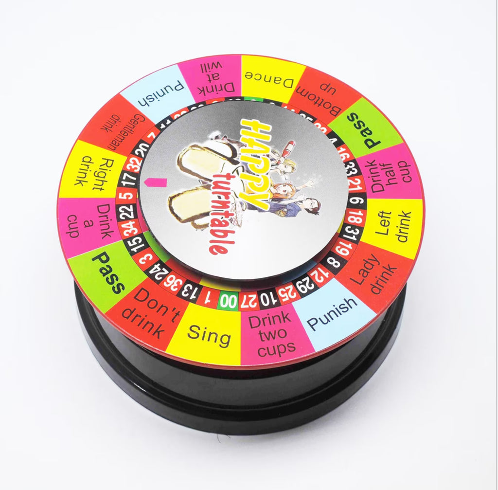 Electric Turntable Roulette Drinking Wheel Board Game R8069