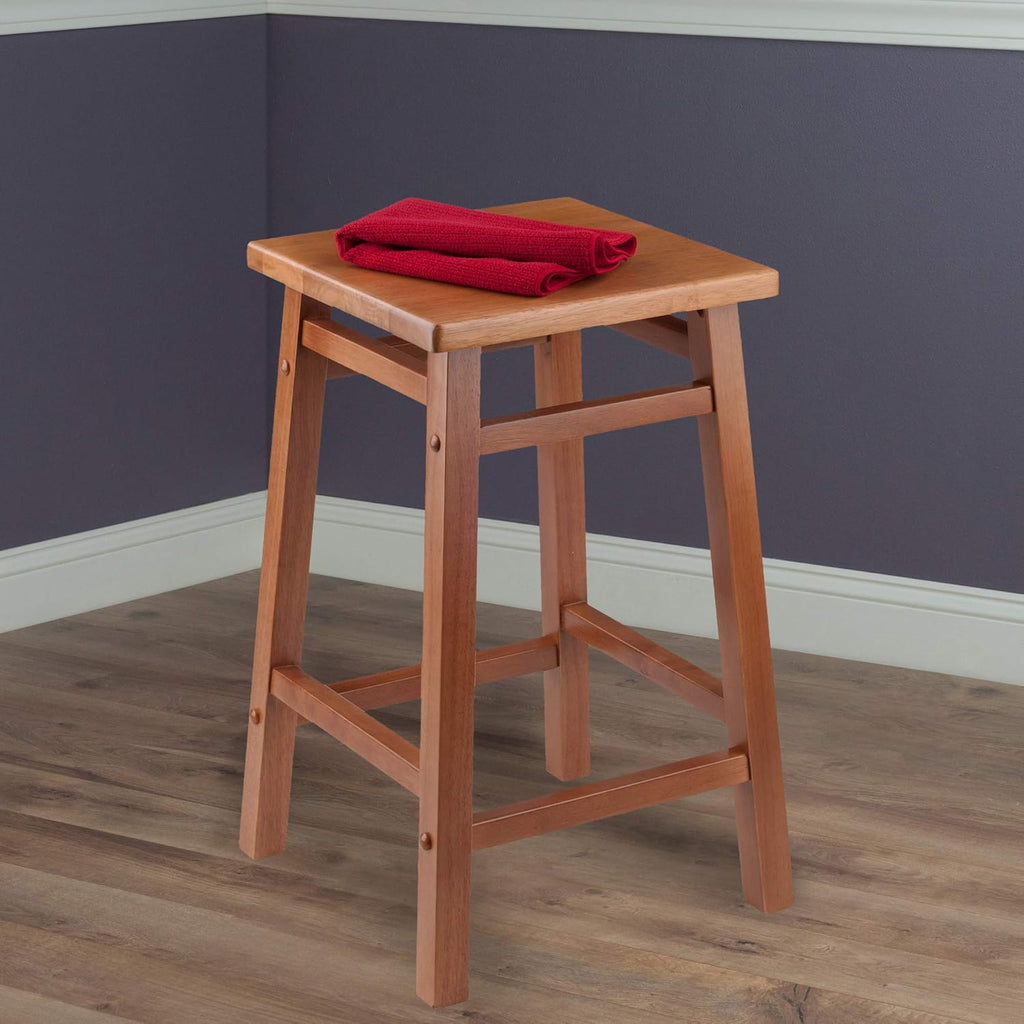 Teak Bar Stool, Pack of 2 O11308