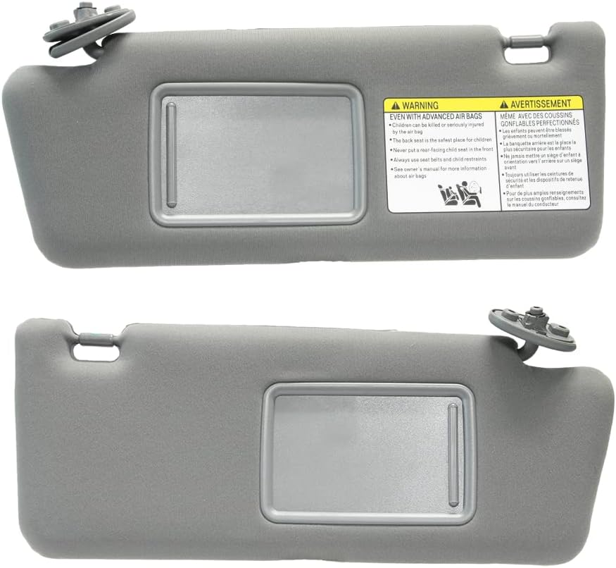 Gray Sun Visor Assembly Pack of 2 D471