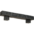 Aged Ash Faux Wood Fireplace Mantel Kit with Alamo Corbels Q630