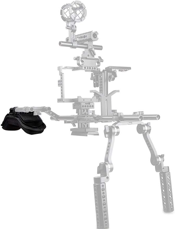 Shoulder Mount Support System for Video Camcorder Camera DSLR Rig (15mm Railblock) Pack of 2 S9019
