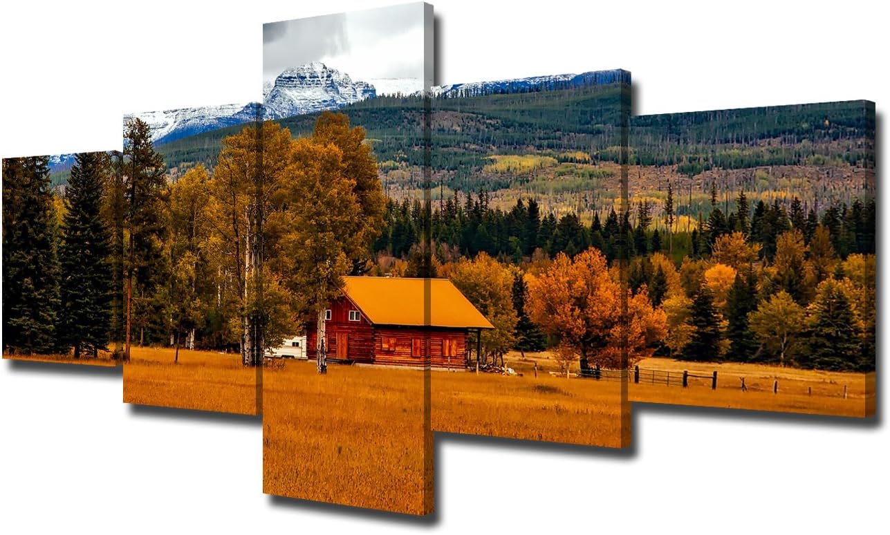 5 Piece Framed Canvas Landscape Art (60''Wx32''H) K474001