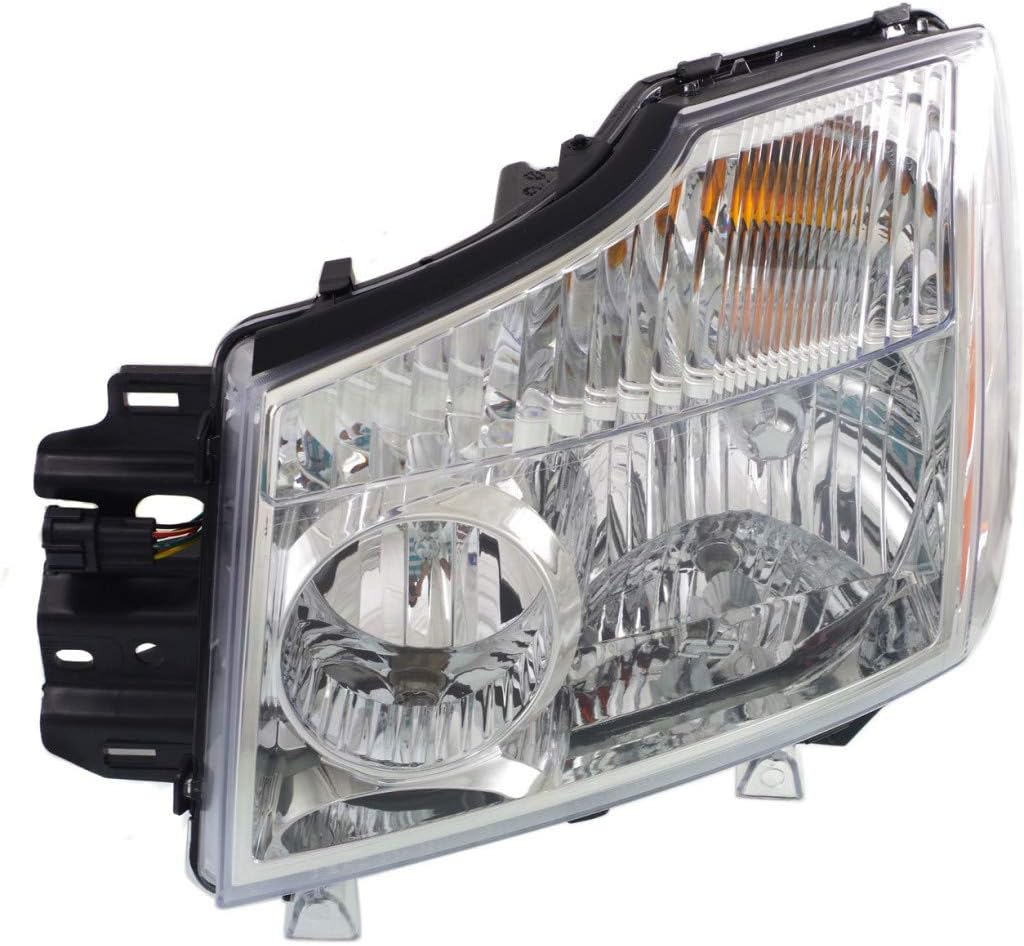 Headlight Driver and Passenger Side with Bulbs C714
