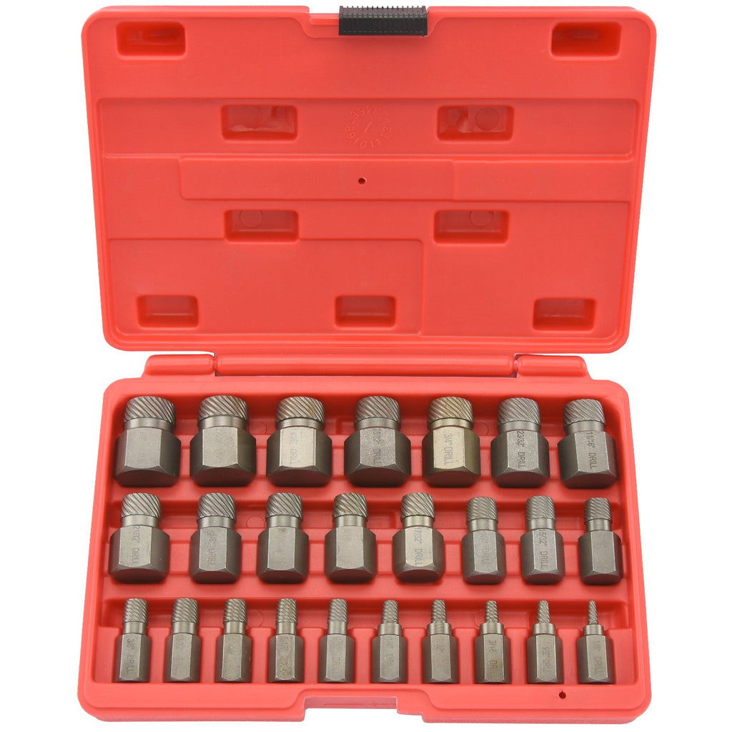 35 Pieces Screw Extractor Set with Left Hand Drill Bits E41479