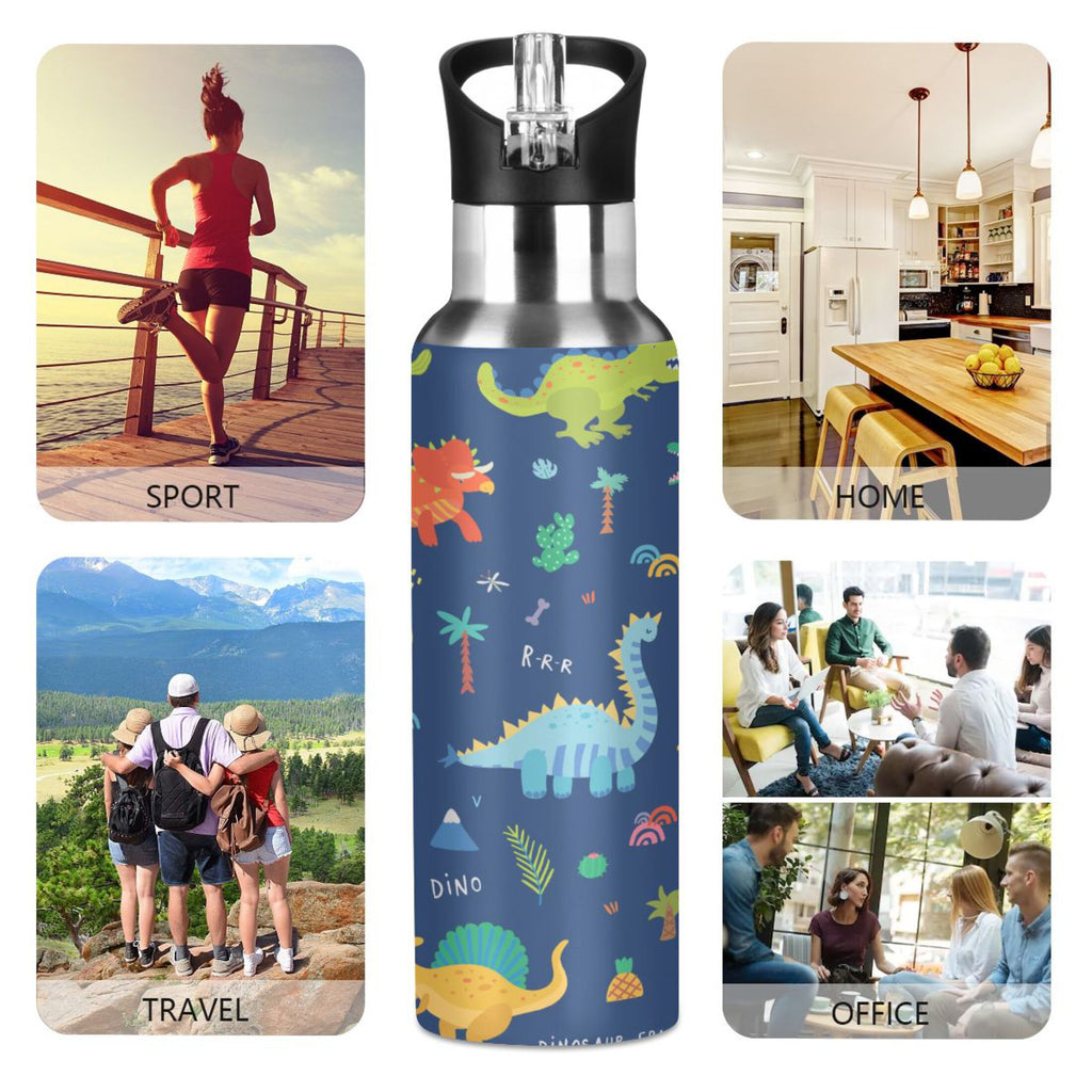 Stainless Steel Insulated Water Bottle with Straw Lid X134