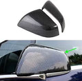 2 Pieces Real Carbon Fiber Rearview Mirror Cover Cap I4411