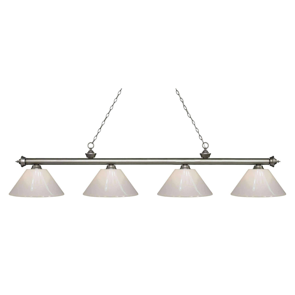 4 Light Island/Billiard Antique Silver J439569