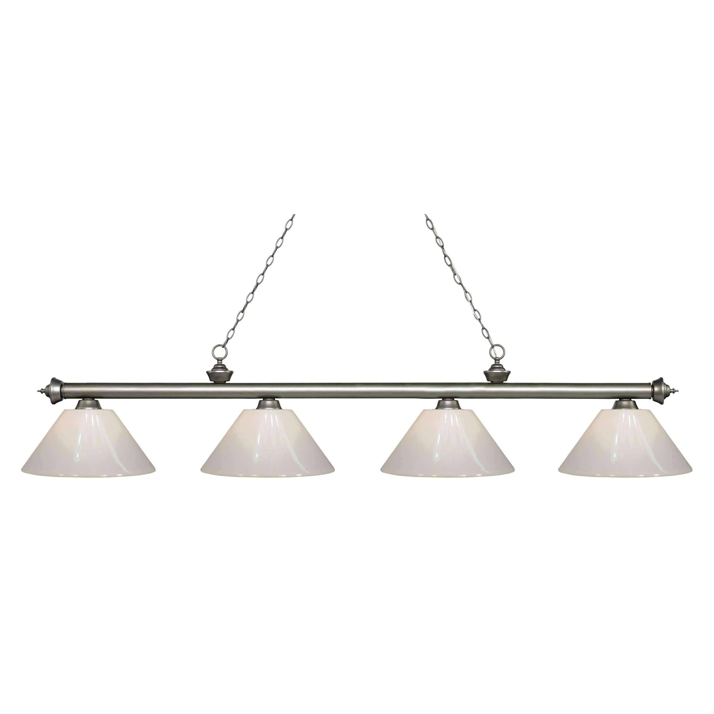 4 Light Island/Billiard Antique Silver J439569