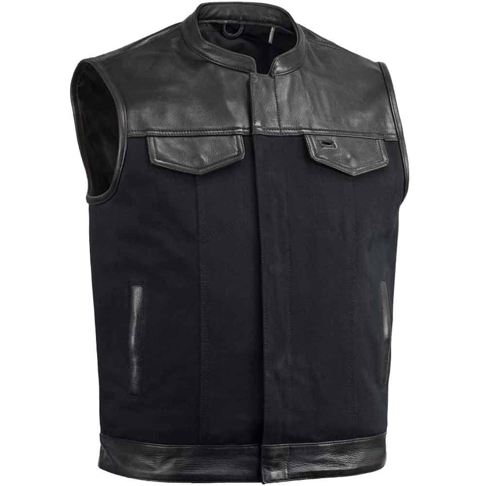 Leather & Canvas Vest Combo XL U465