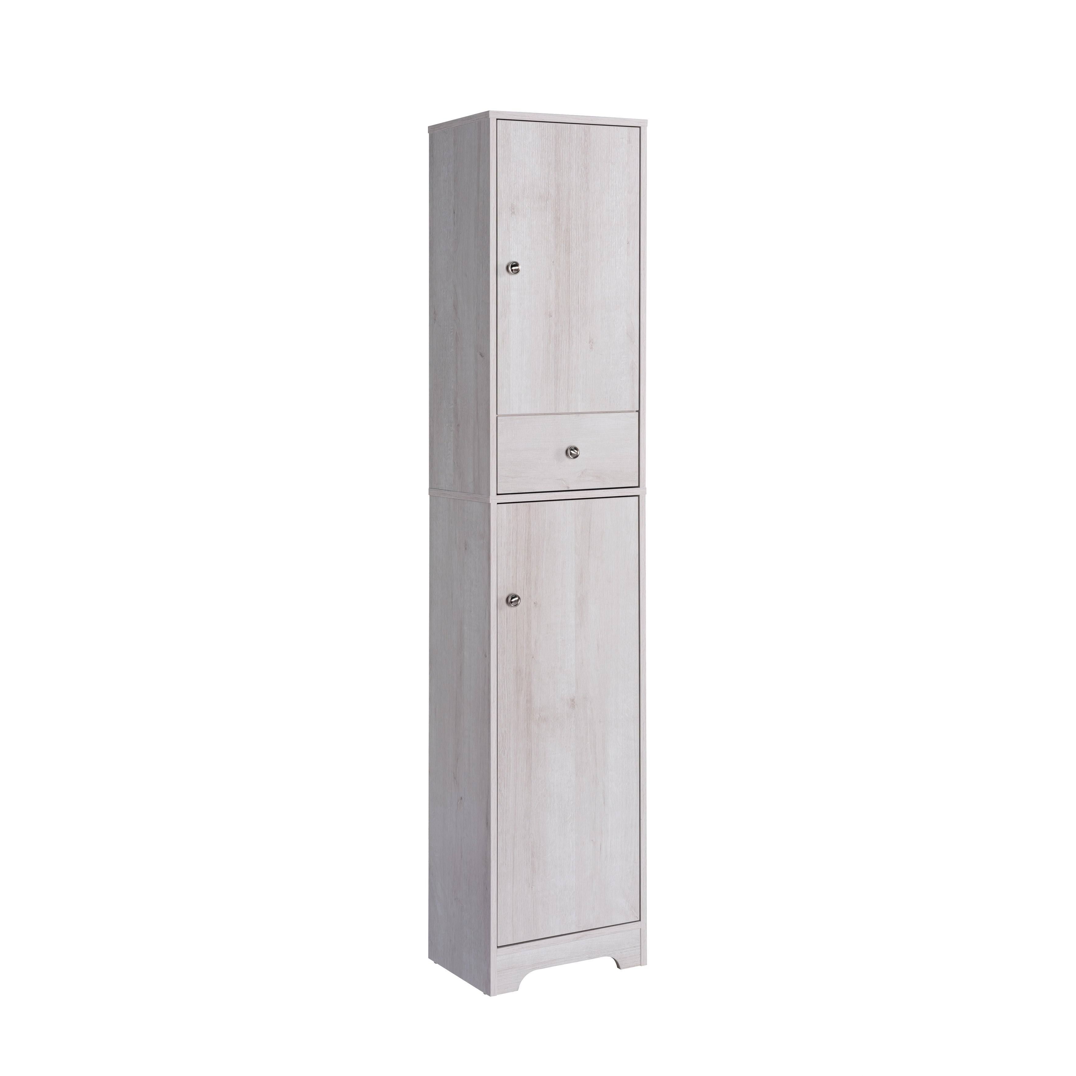 White Oak Compact Farmhouse Armoire N753