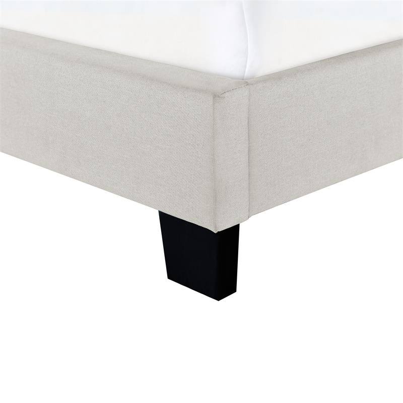Queen Nail Trim Bed - Fog Gray B84932