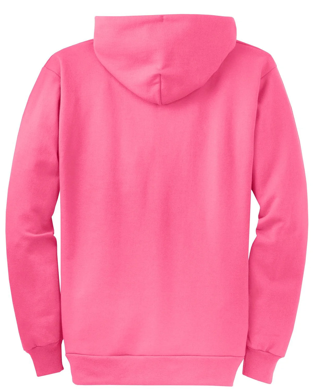 Neon Pink Full Zip Hooded Sweatshirt E9748